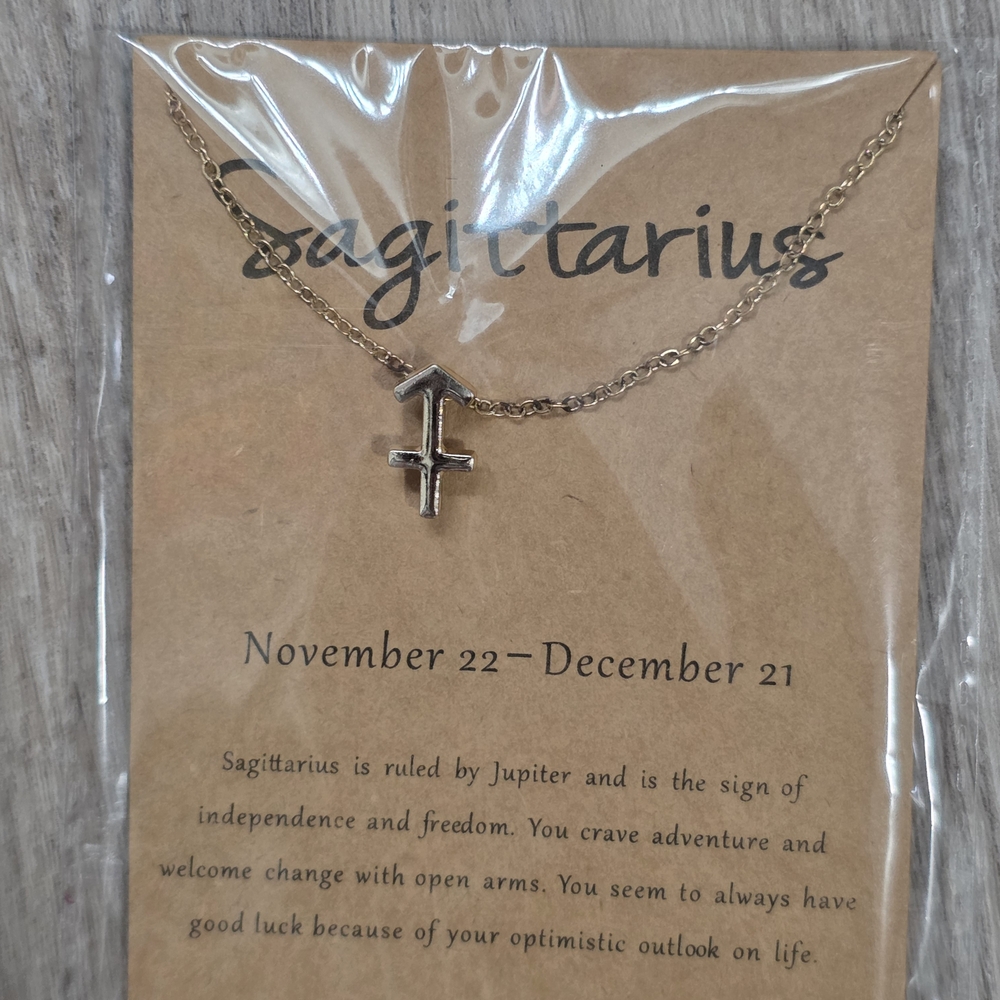 Gold Sagittarius Necklace